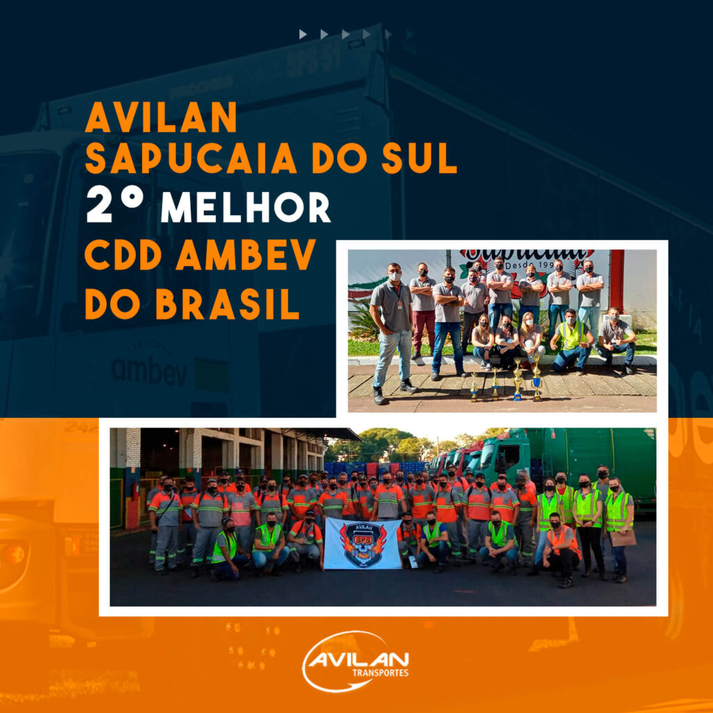 Avilan Transportes - Unidade Sapucaia do Sul 2º Melhor CDD Ambev do Brasil