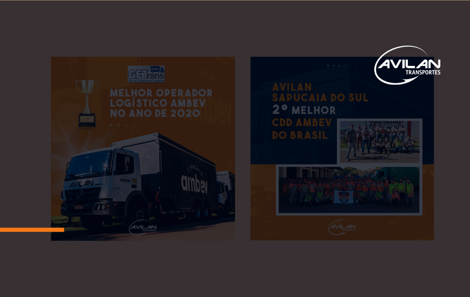 Avilan Transportes - Melhor Operador Logístico Ambev 2020